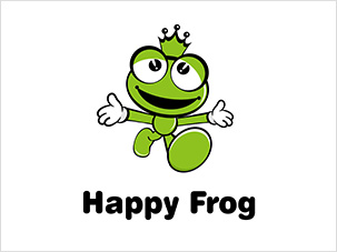 快樂蛙happy frog logo設計