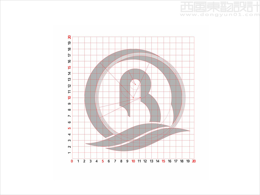 博仲盛景醫藥技術公司logo設計標準化制圖