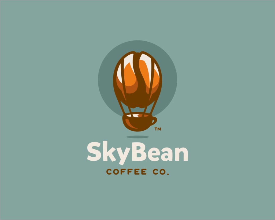 SkyBean Coffee Co. 徽標設計