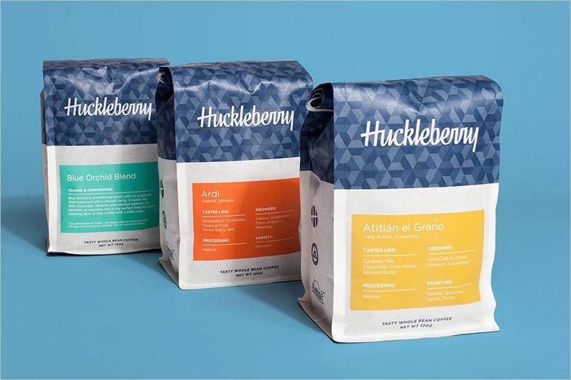 Huckleberry 咖啡包裝設(shè)計(jì)