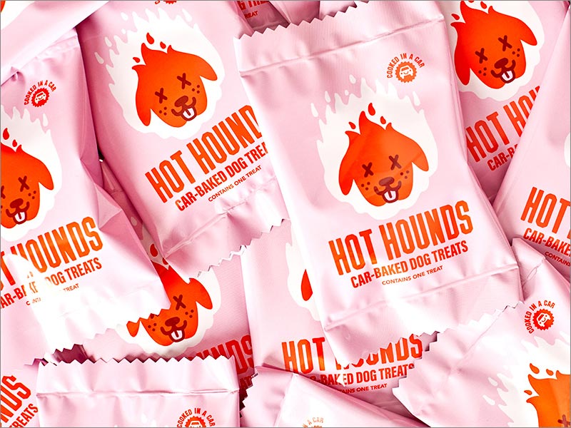 Hound Hounds 寵物食品包裝設計之實物展示