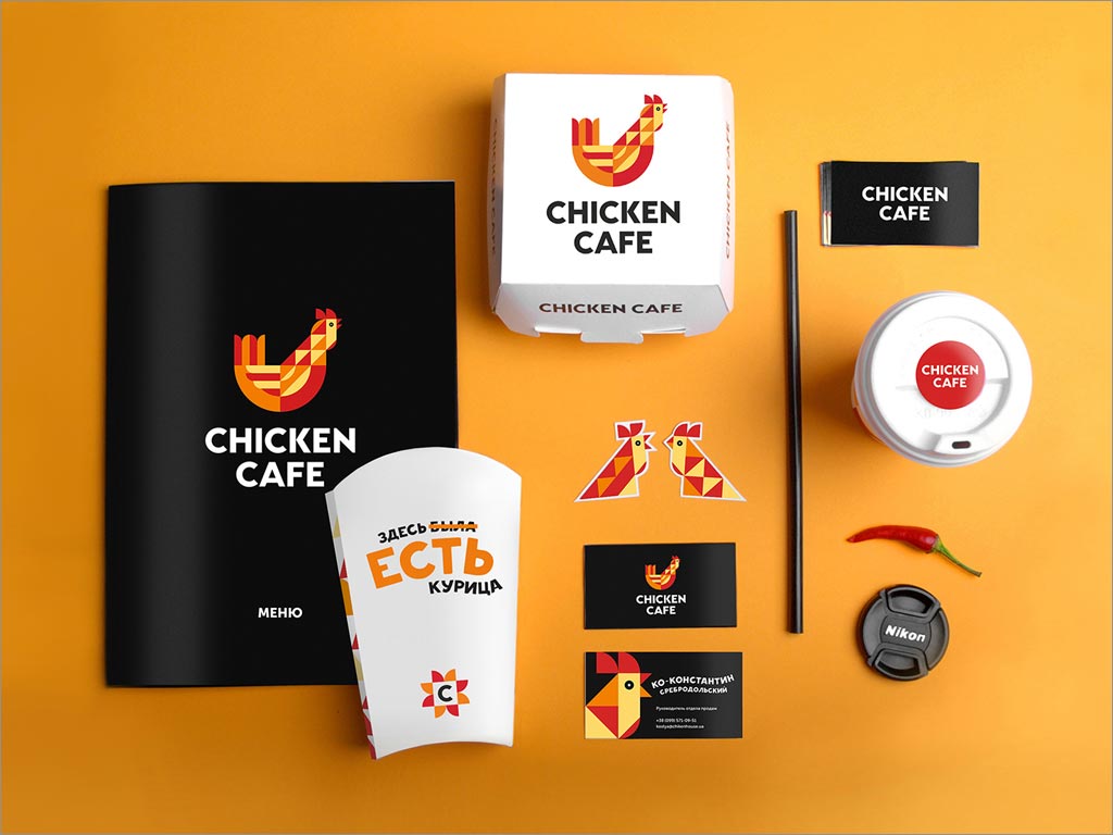 CHICKEN CAFE快餐店品牌形象設計之餐盒設計