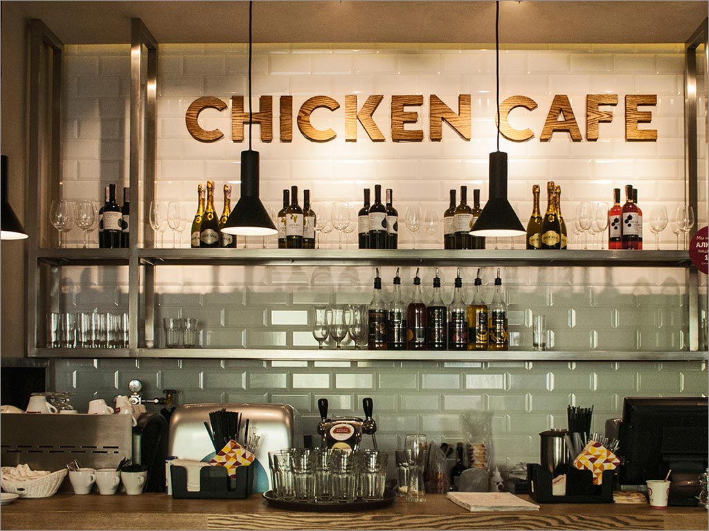 CHICKEN CAFE快餐品牌形象設計之店面環境設計