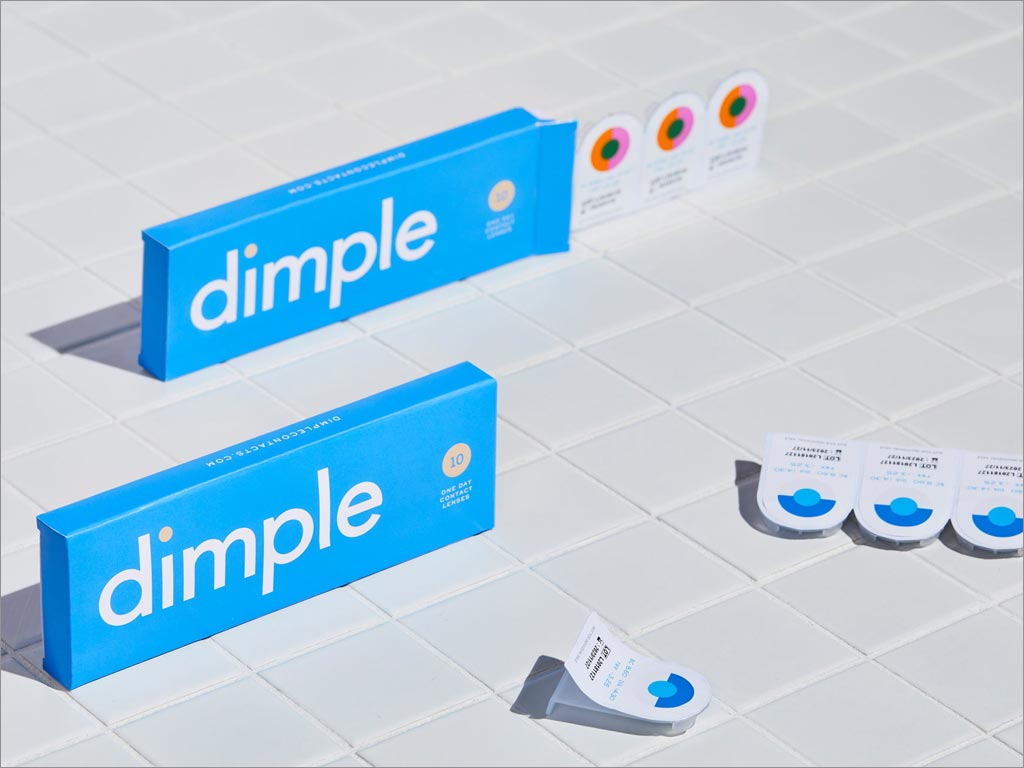 Dimple 隱形眼鏡包裝設計