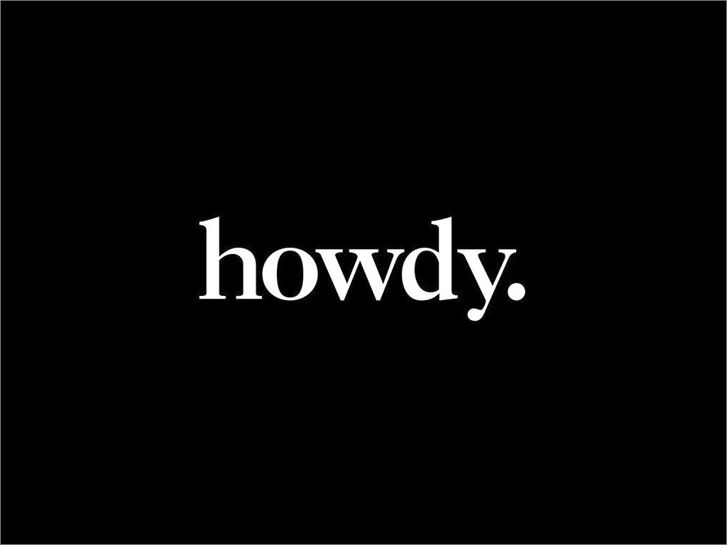 韓國Howdy男士生活館店面logo設計