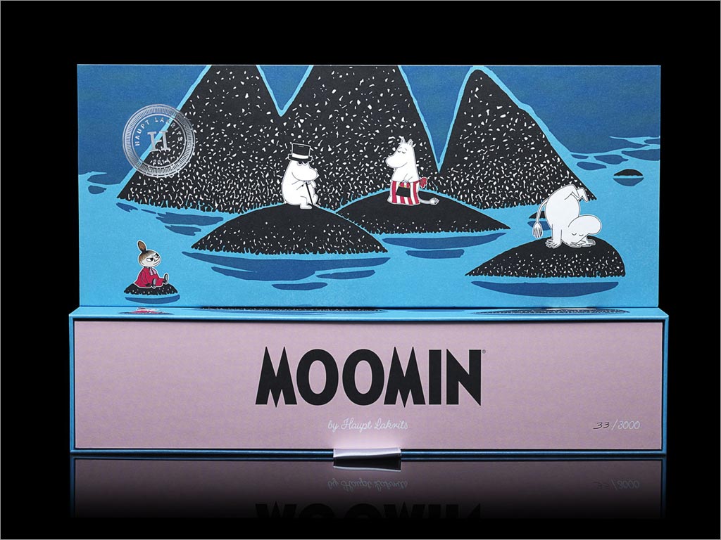 瑞典Moomin糖果禮盒包裝設(shè)計之正面與側(cè)面展示