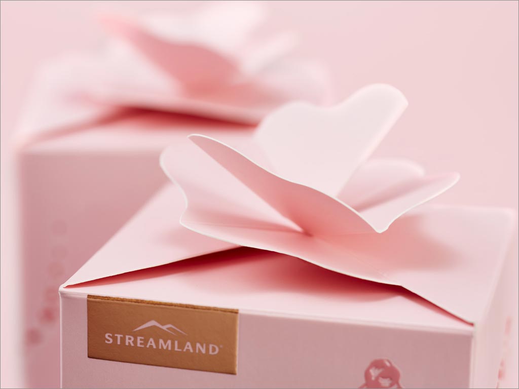 新西蘭Streamland玫瑰蜂蜜包裝盒蓋設(shè)計