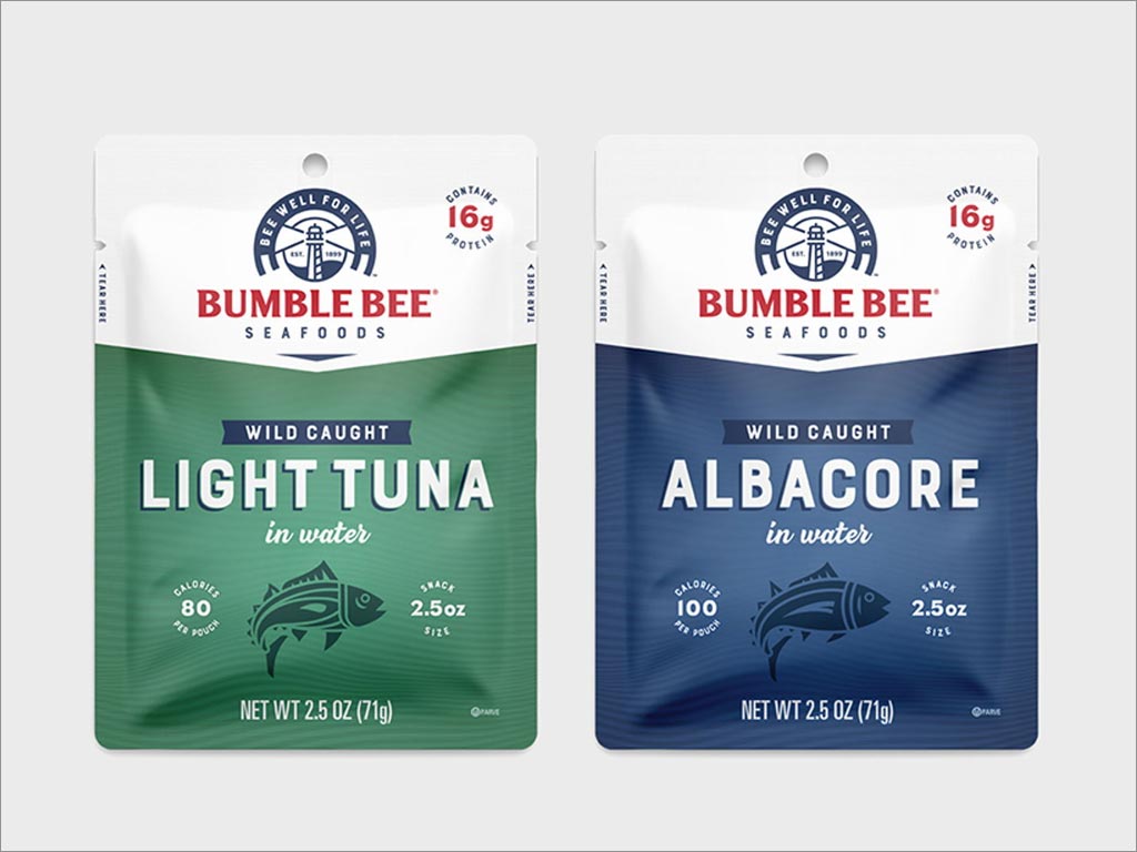 Bumble Bee海鮮產品包裝袋設計