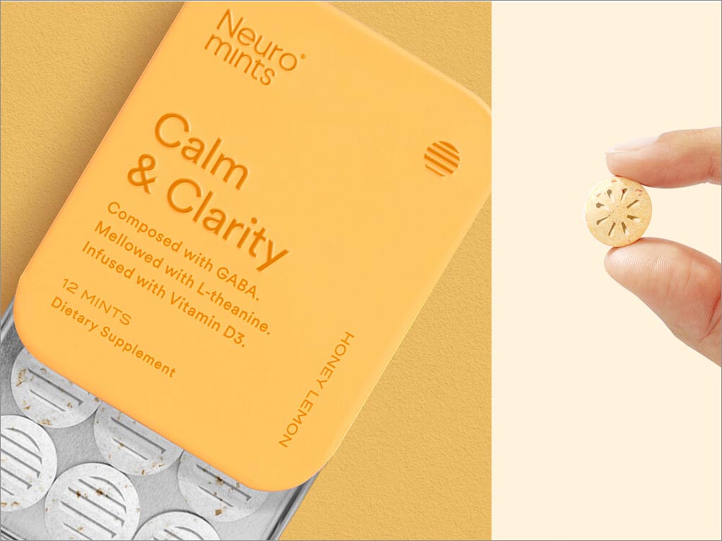 美國Neuro Calm＆Clarity口香糖薄荷糖包裝設計