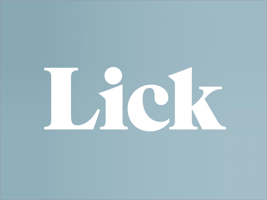 英國Lick壁紙涂料logo設計