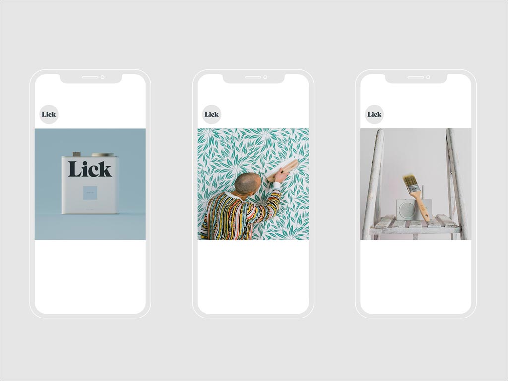 英國Lick壁紙涂料移動端網站設計