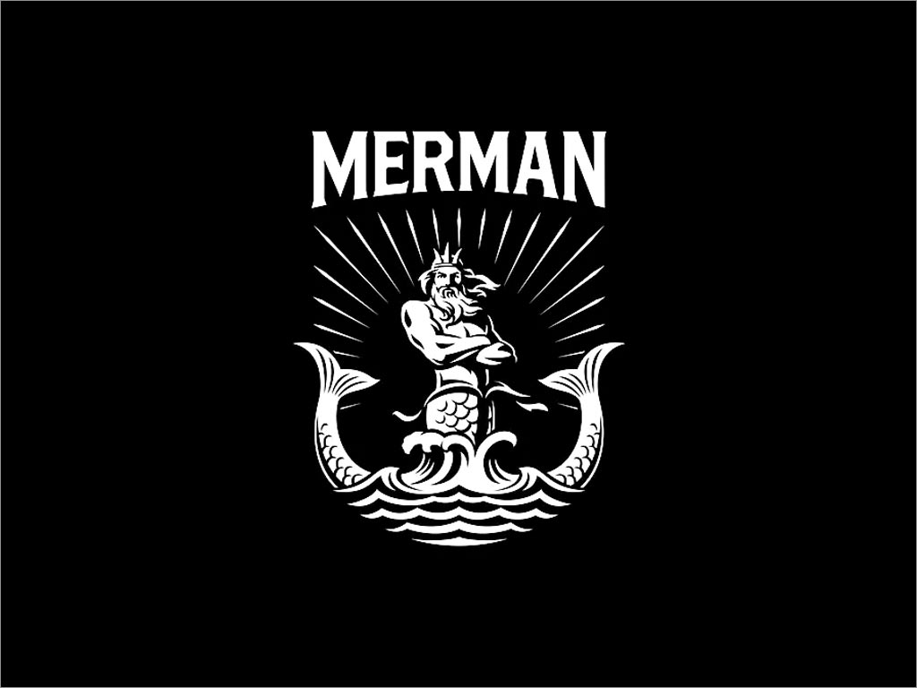 英國Merman獨立媒體制作公司品牌形象logo設計