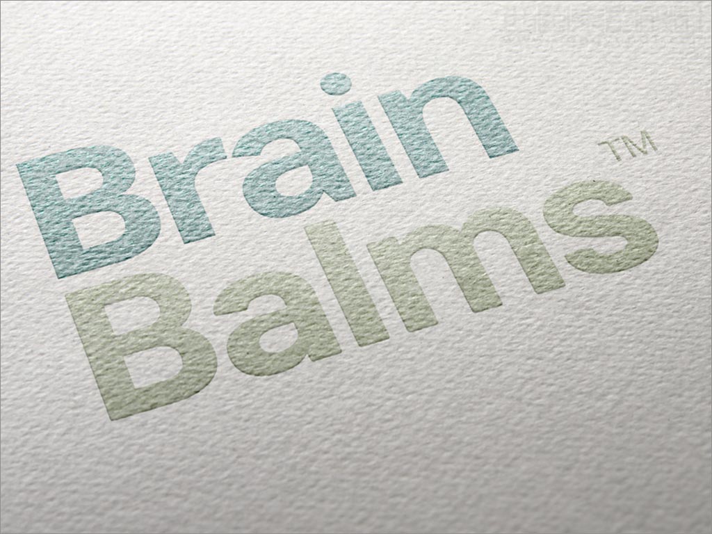 英國BrainBalms精油品牌logo效果設計