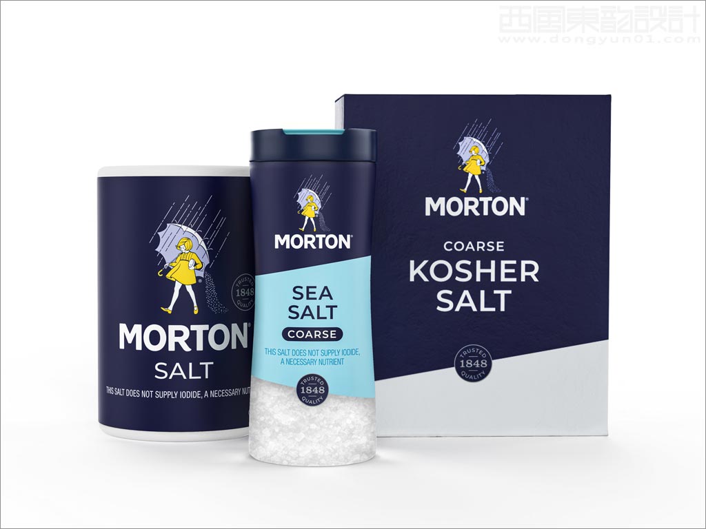 美國Morton食用鹽包裝重新優化設計