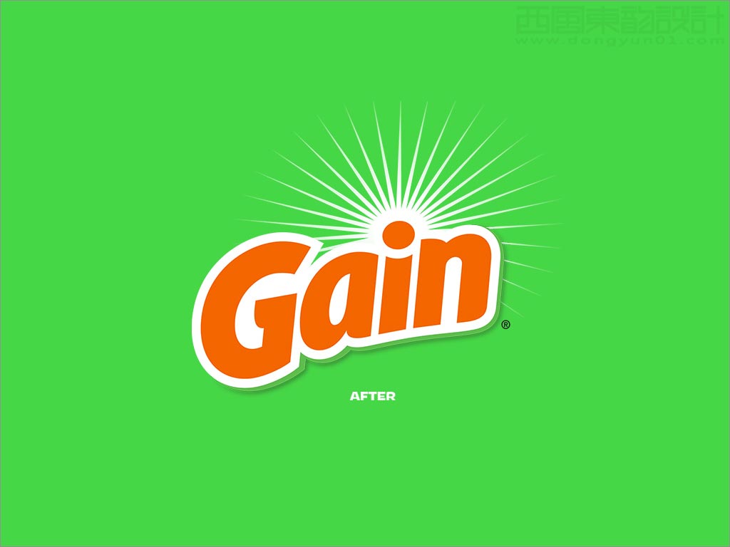 美國Gain洗衣液洗衣凝珠日化用品logo設計