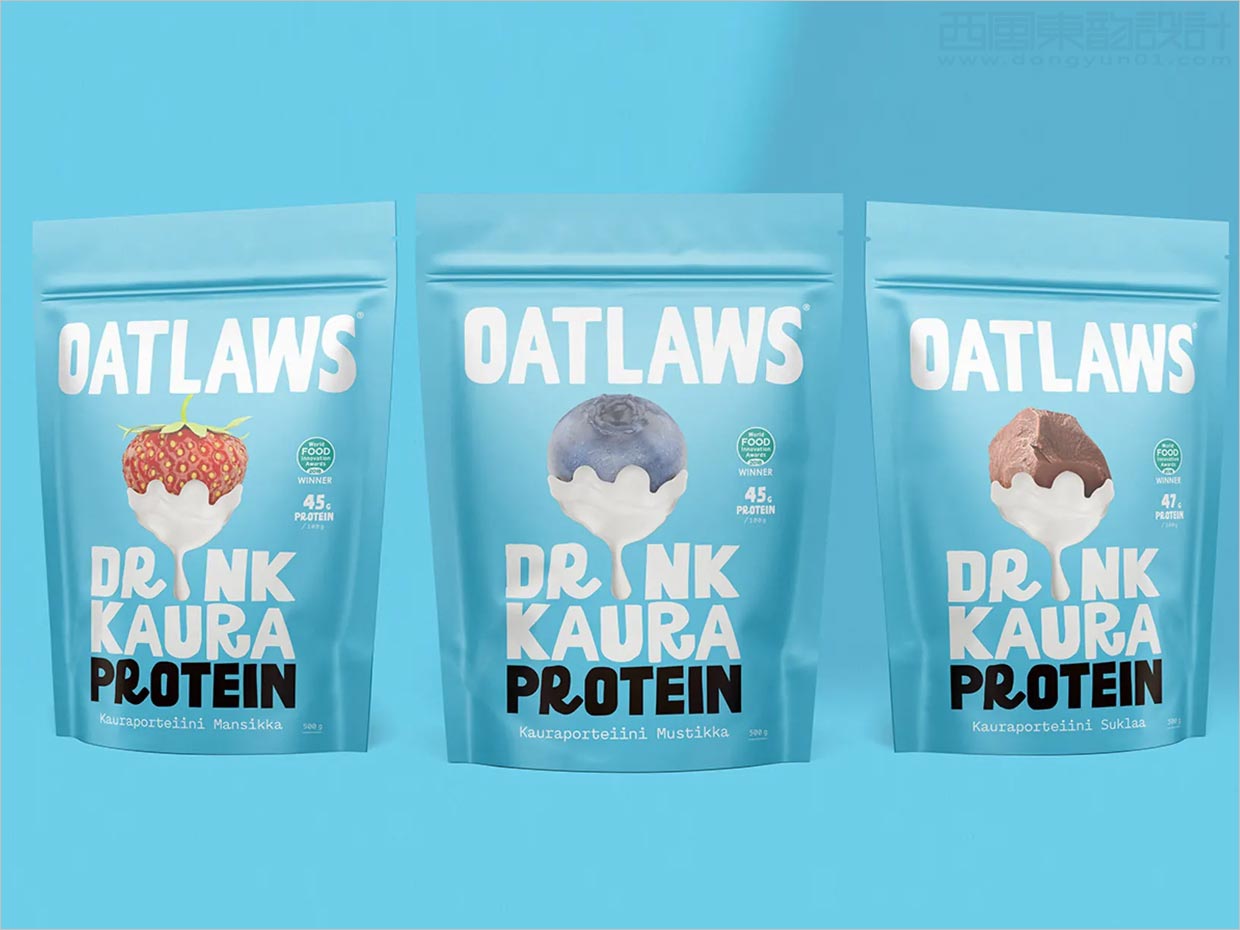 芬蘭Outlaws燕麥牛奶巧克力食品包裝設計