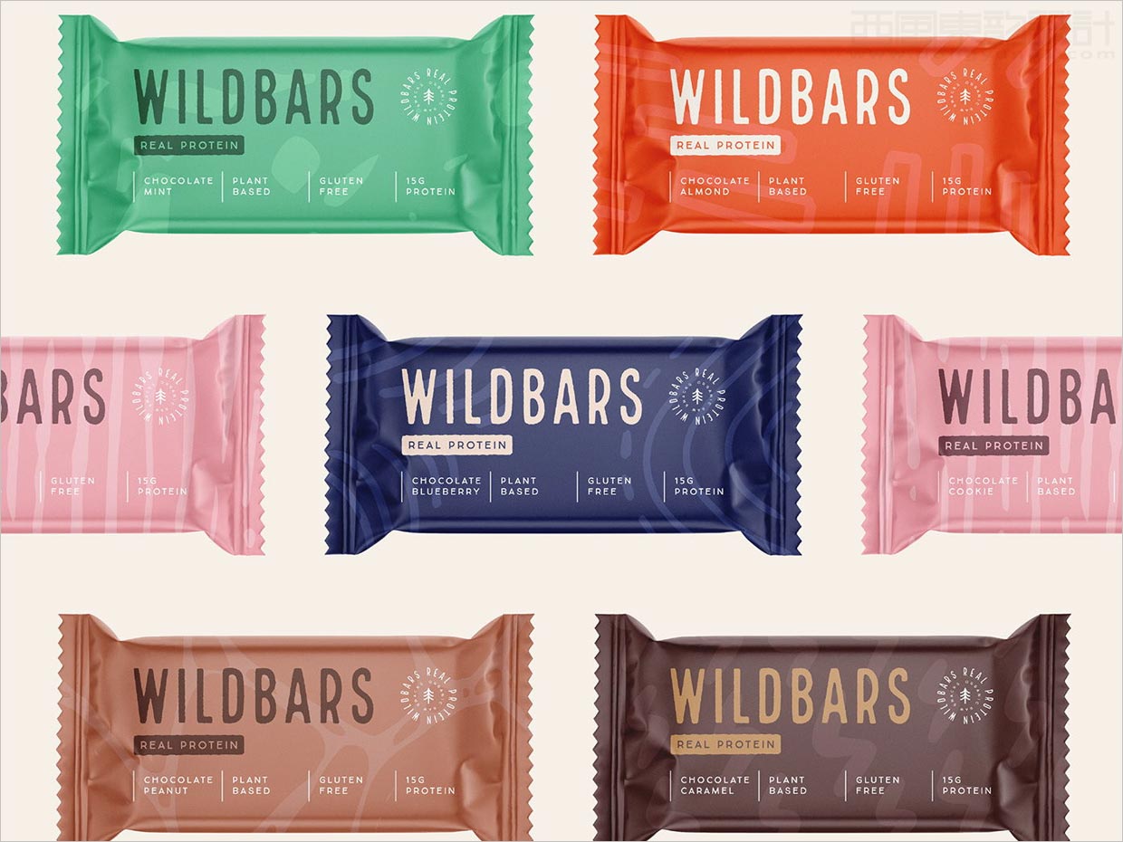 Wildbars蛋白質代餐棒包裝袋設計