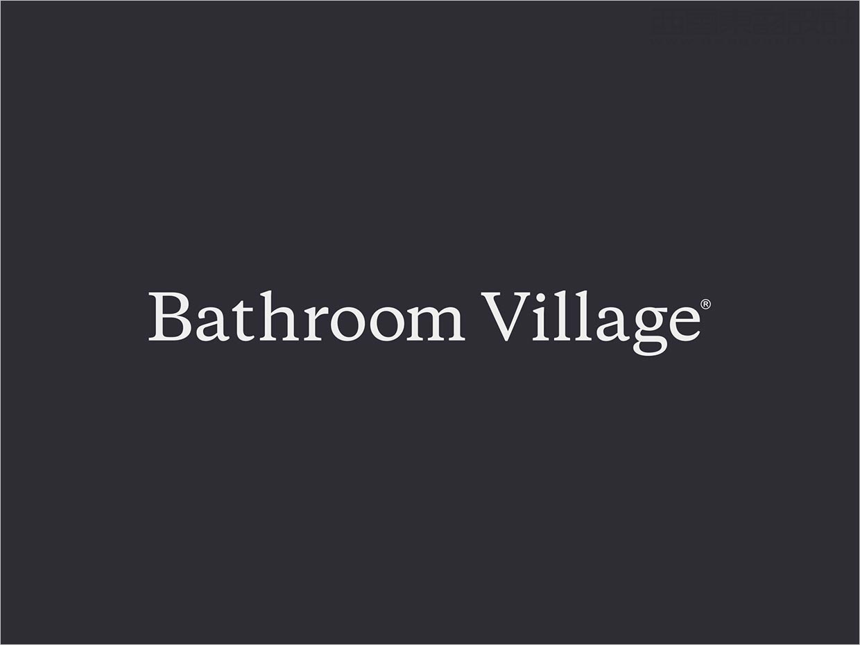 英國Bathroom Village浴室用品品牌字體設計