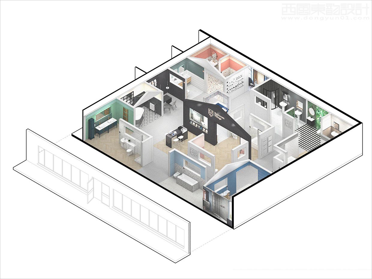 英國Bathroom Village浴室用品店面空間設計