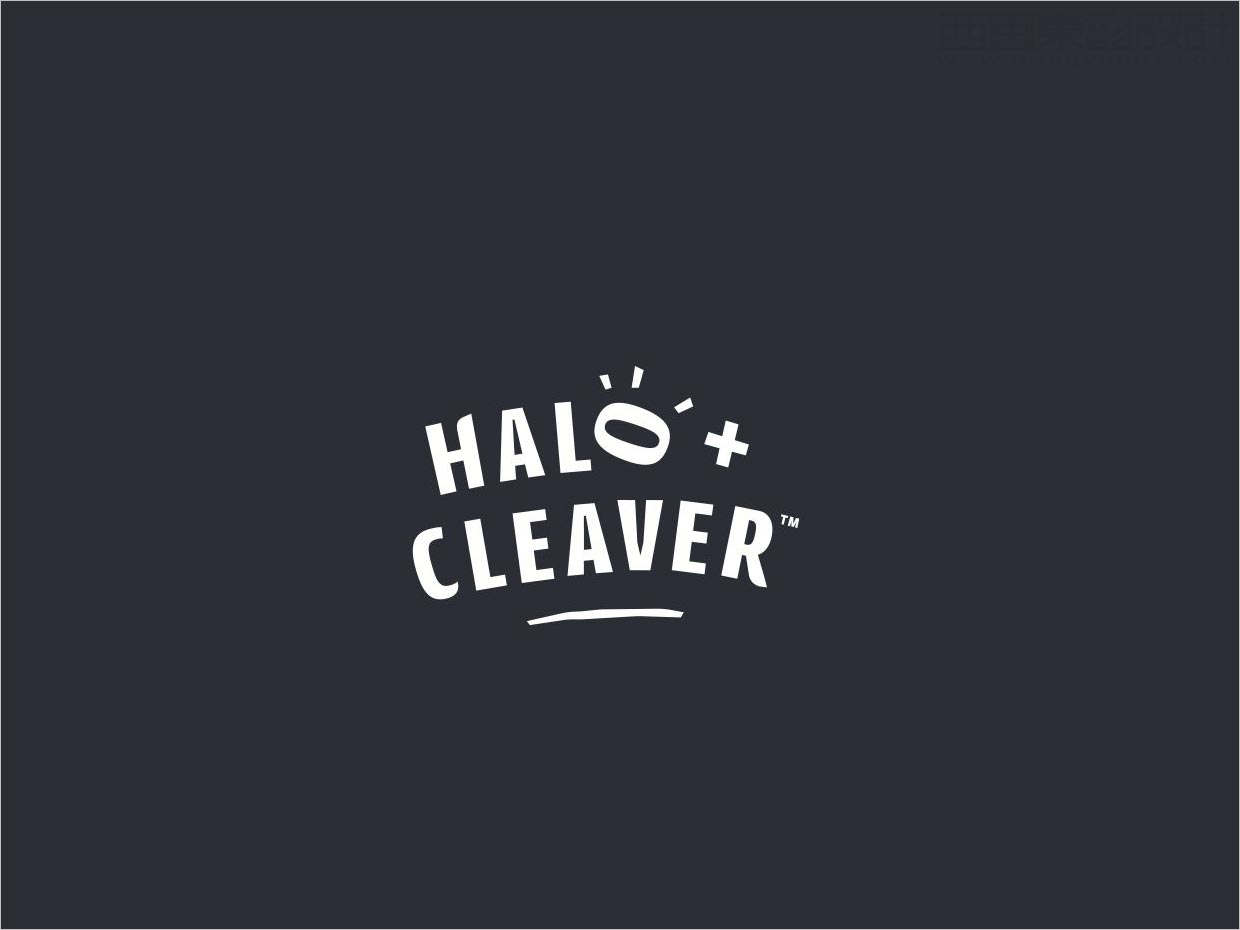 美國Halo+Cleaver醬料調味品品牌logo設計