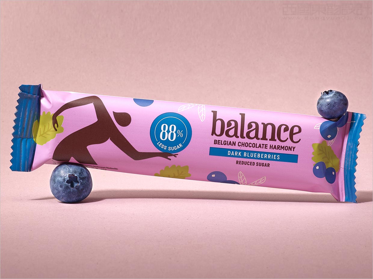 比利時Balance藍莓巧克力休閑食品包裝設計