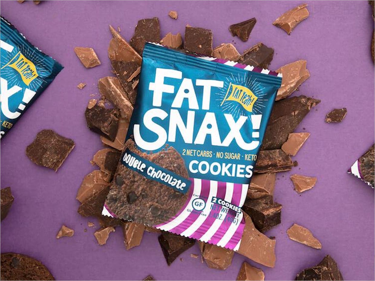 美國Fat Snax餅干快消食品包裝設計