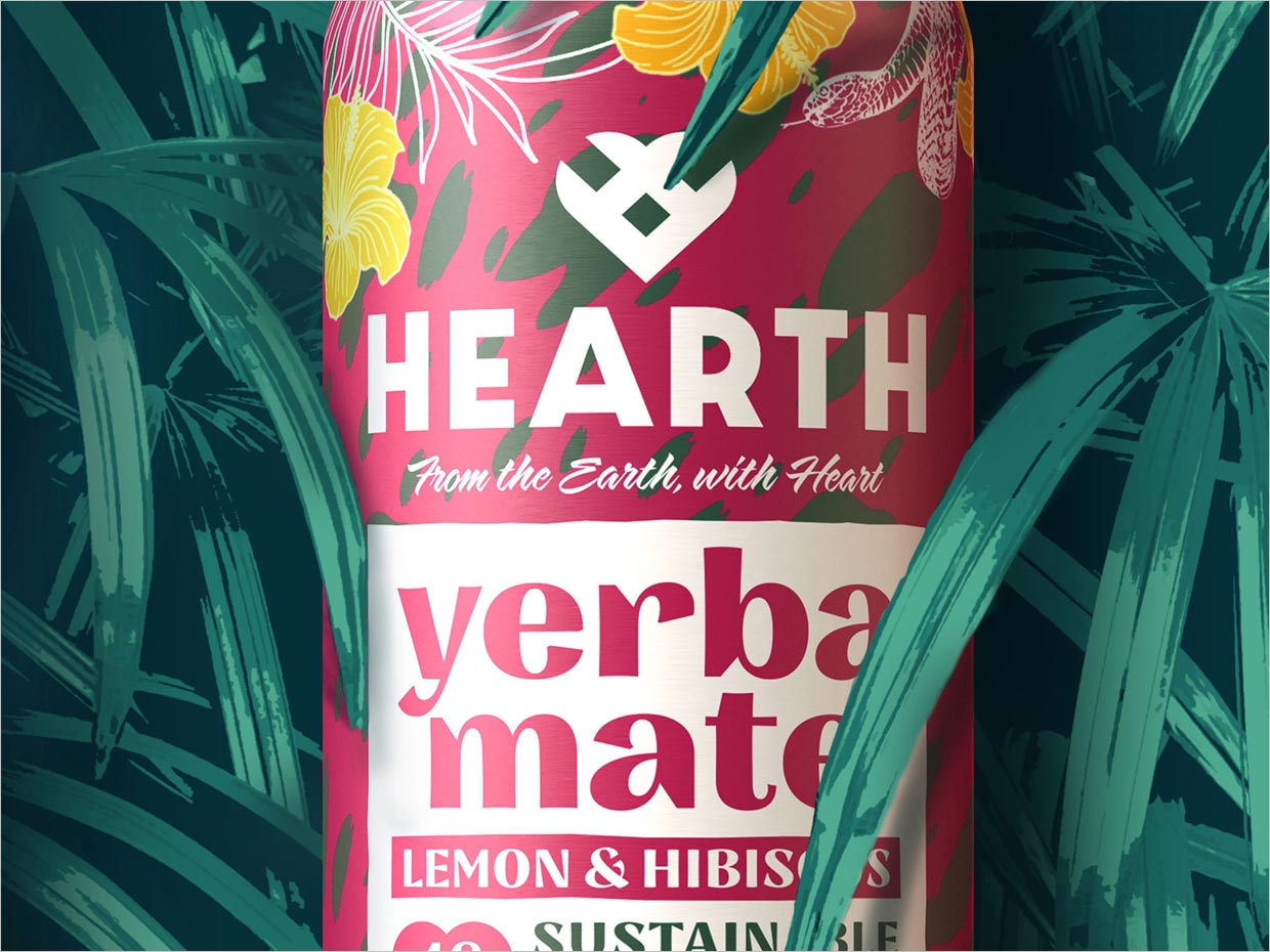 Hearth Yerba Mate馬黛茶葉飲料包裝設計