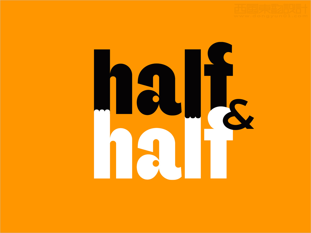 烏克蘭Half & Half寵物食品logo設計