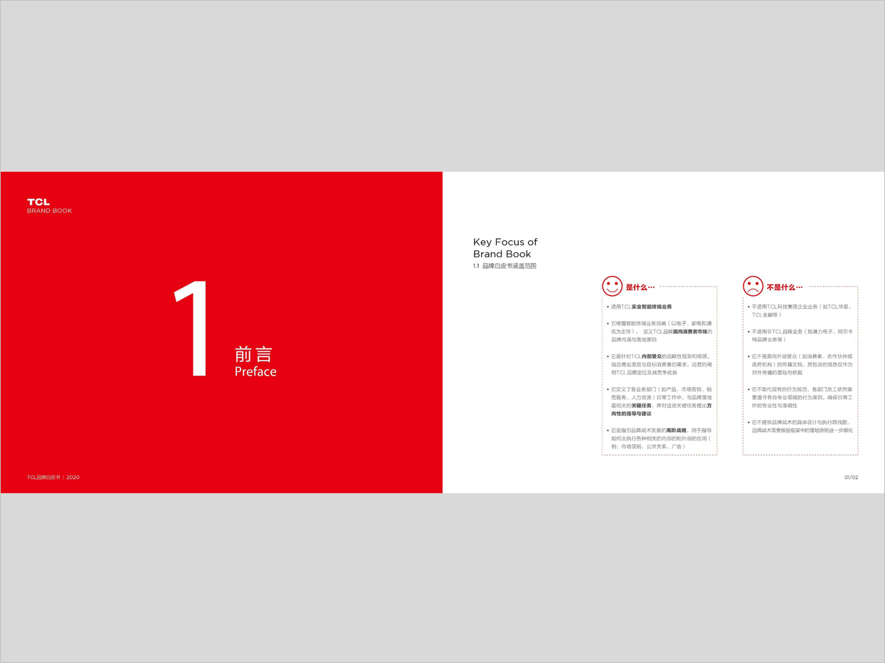TCL科技集團公司智能終端業務品牌白皮書設計之前言頁面設計
